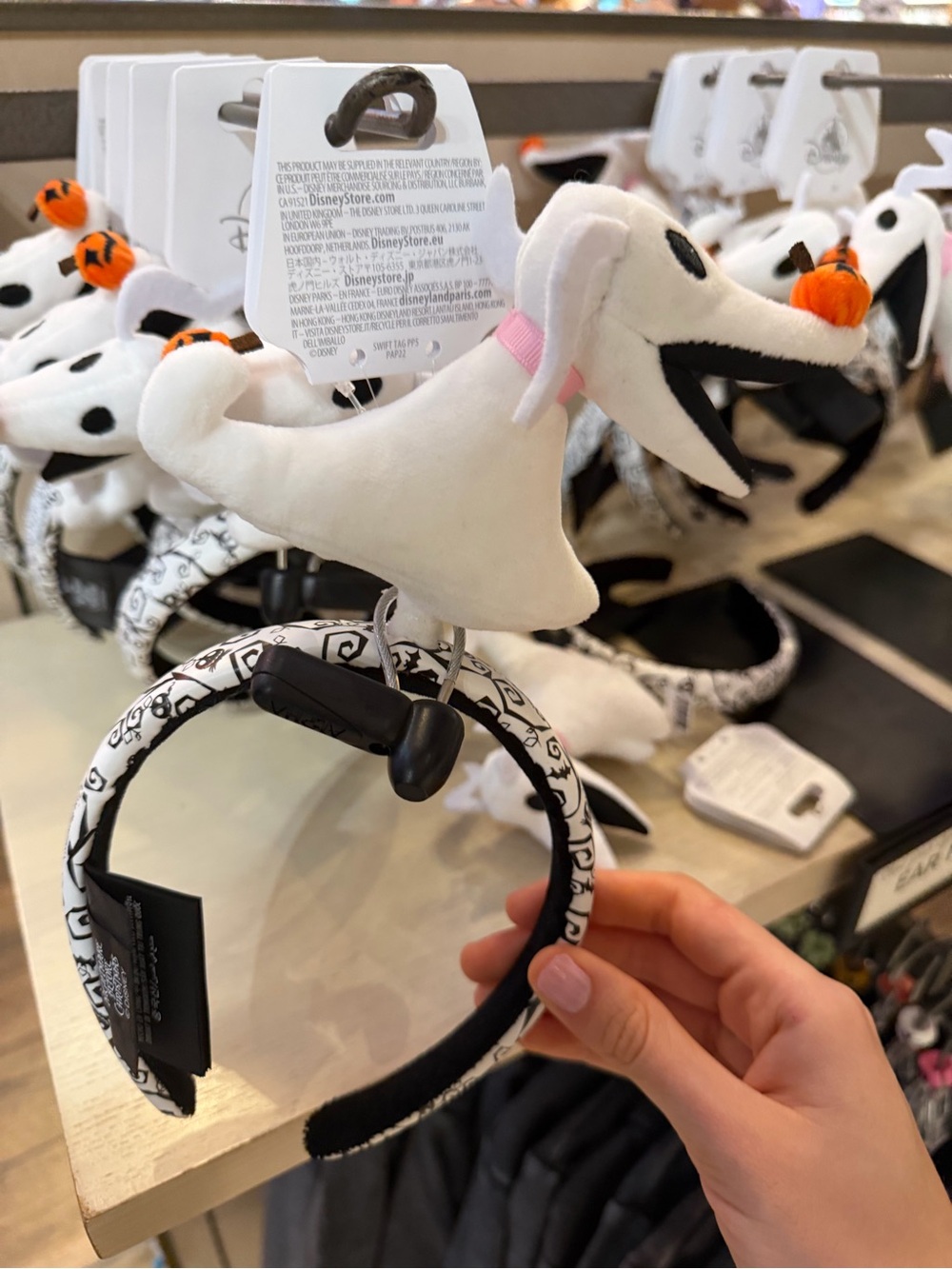 The Nightmare Before Christmas Zero Plush Headband - Disney authentic ears